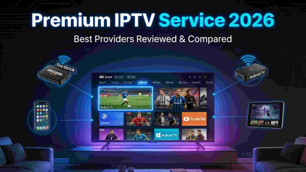 Best premium IPTV service 2026 - Smart TV streaming with multi-device support and live channels
