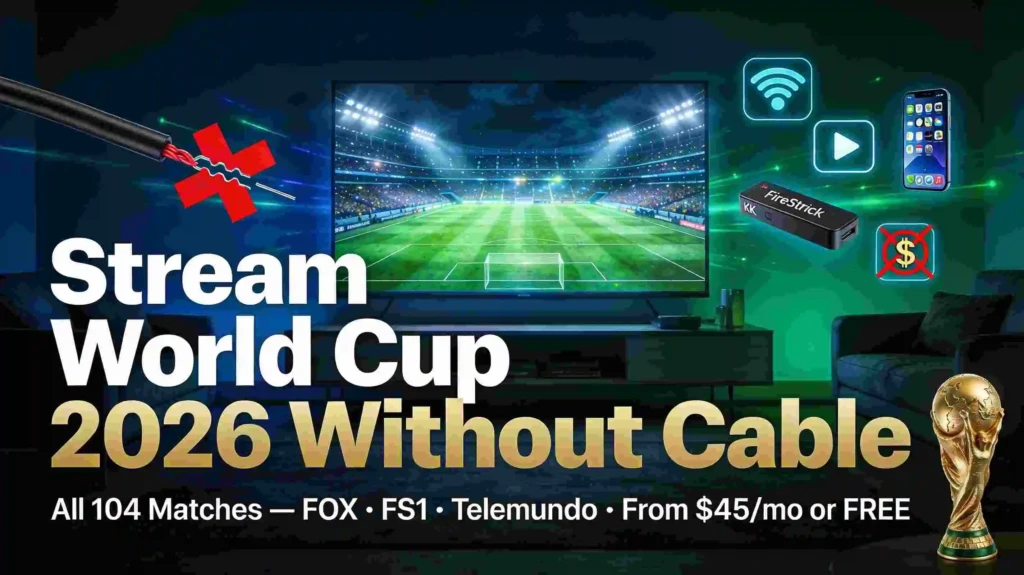 Stream World Cup 2026 Without Cable — Watch All 104 Matches on FOX, FS1 & Telemundo
