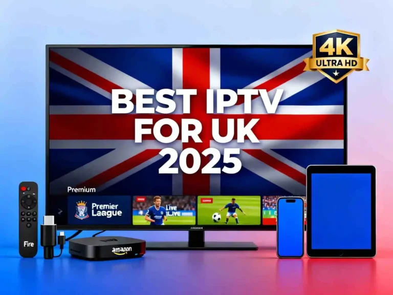 Best IPTV for UK 2025 with smart TV, Firestick, and 4K Premier League sports streaming