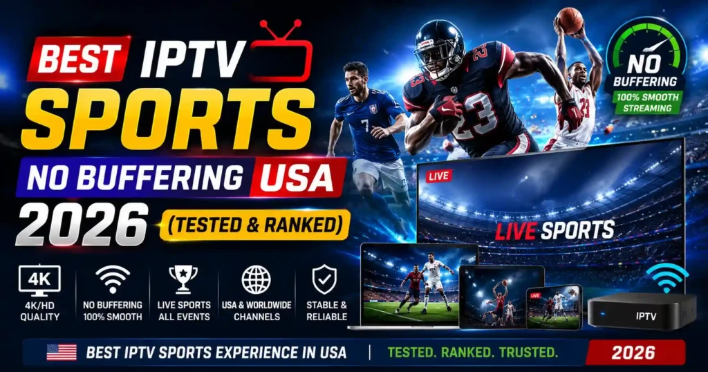 Best IPTV Sports No Buffering USA 2026 (Tested & Ranked)