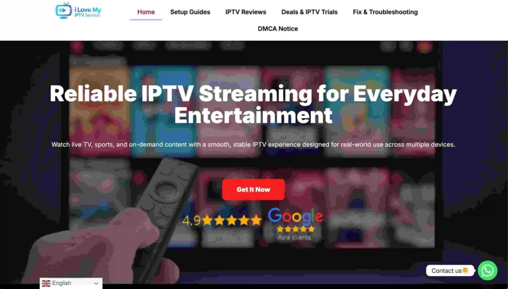 ilove my iptv home page