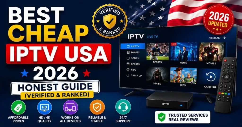 Best Cheap IPTV USA 2026: Honest Guide (Verified & Ranked)