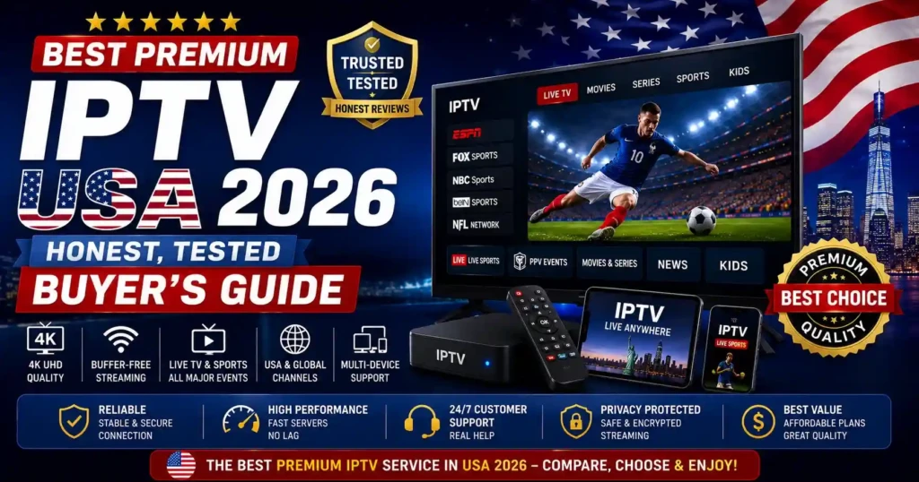 Best Premium IPTV USA 2026: Honest, Tested Buyer’s Guide